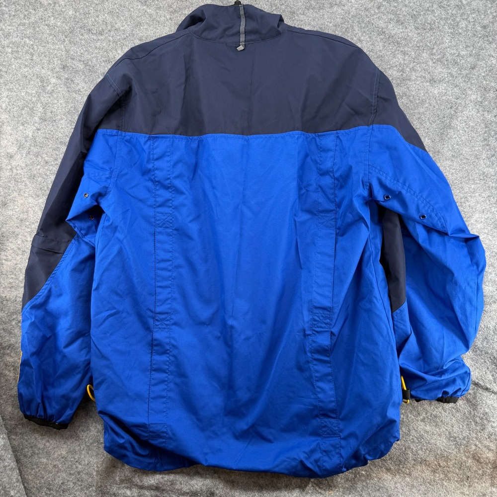 Starter Windbreaker Jacket Mens Small Blue Colorblock Full Zip Mesh Lined - Picture 15 of 16